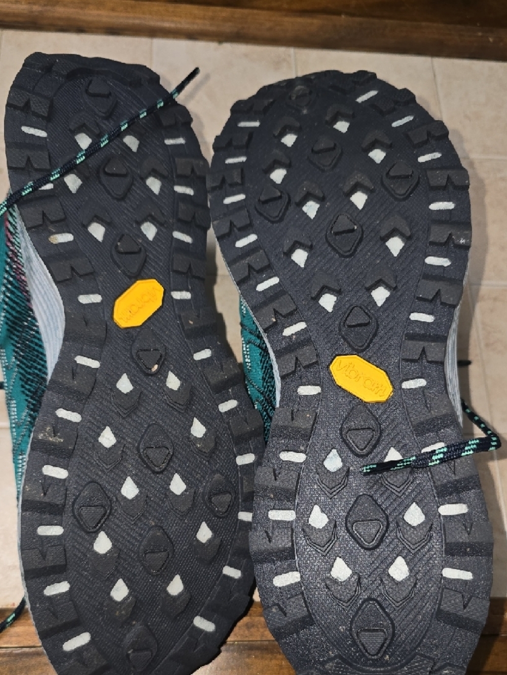 Merrell Teal and Navy Women's Trail Sneakers Size 8W - Picture 8 of 9